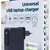Enzo gembird usb-c snellader-laptopvoeding 60w usb + usb-c zwart - 9550195
