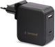 Enzo gembird usb-c snellader-laptopvoeding 60w usb + usb-c zwart - 9550195
