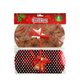 Geschenkdoos kerst rood 18x9cm 4 stuks