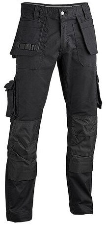 Enzo gevavi workwear - gw05 multipocketbroek zwart | maat 46 - gw0500460