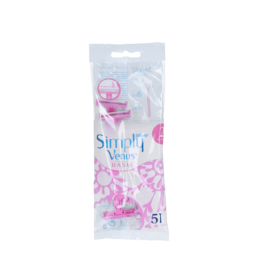 Imp gillette wegwerpscheermesje venus sly basic 5 stuks