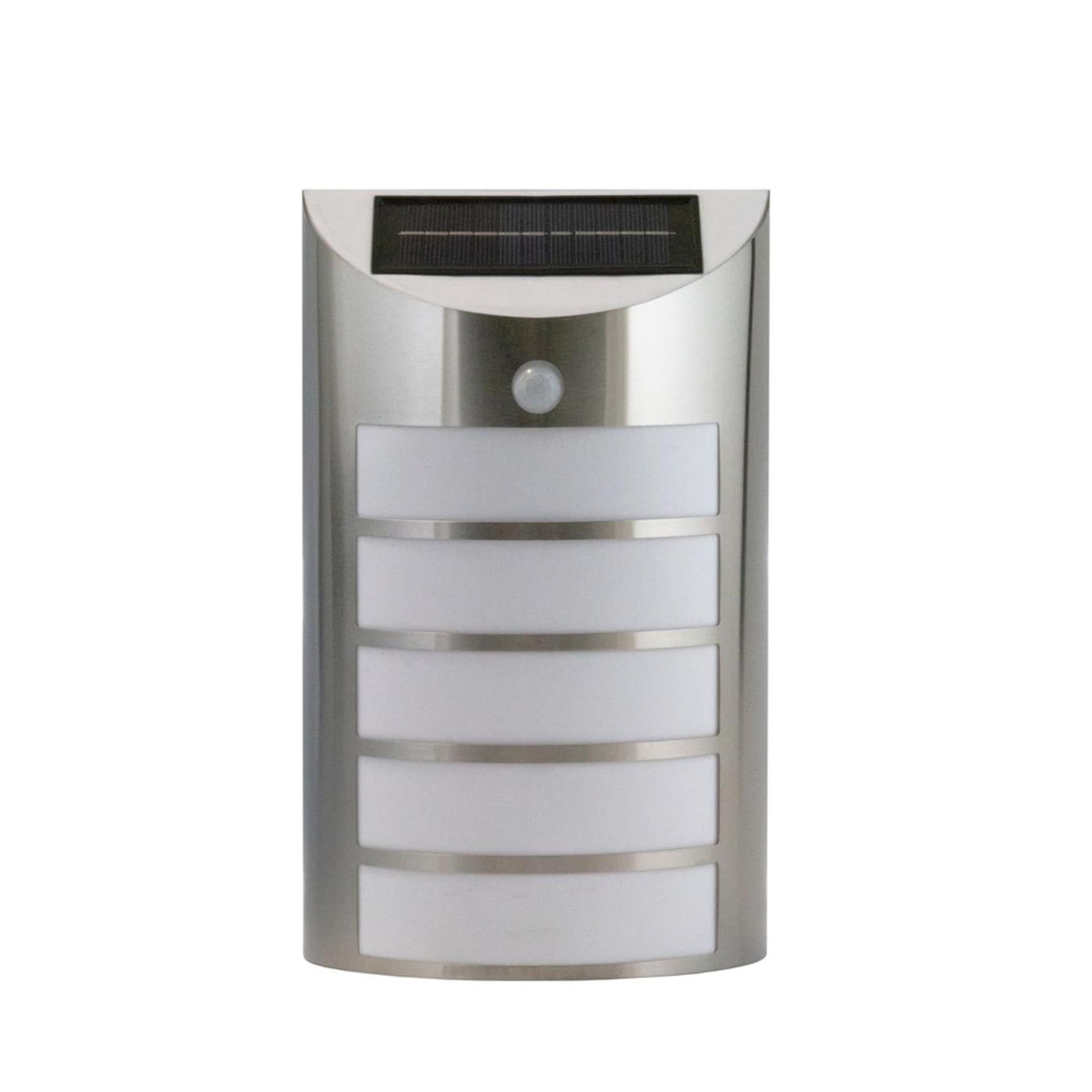 Ezolar led solar wandlamp met 5 leds en sensor