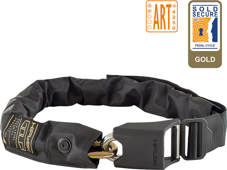Hiplok gold 85cm chain lock