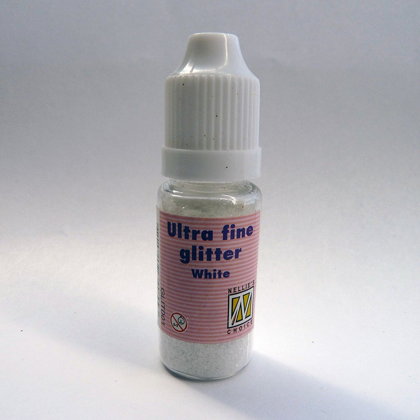 Nellie's choice • glitter ultra fine (bottle) white