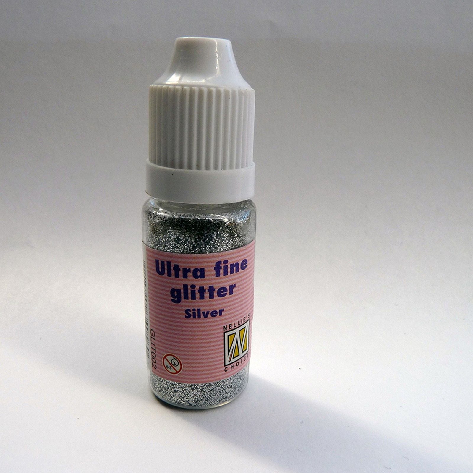 Nellie's choice • glitter ultra fine (bottle) silver