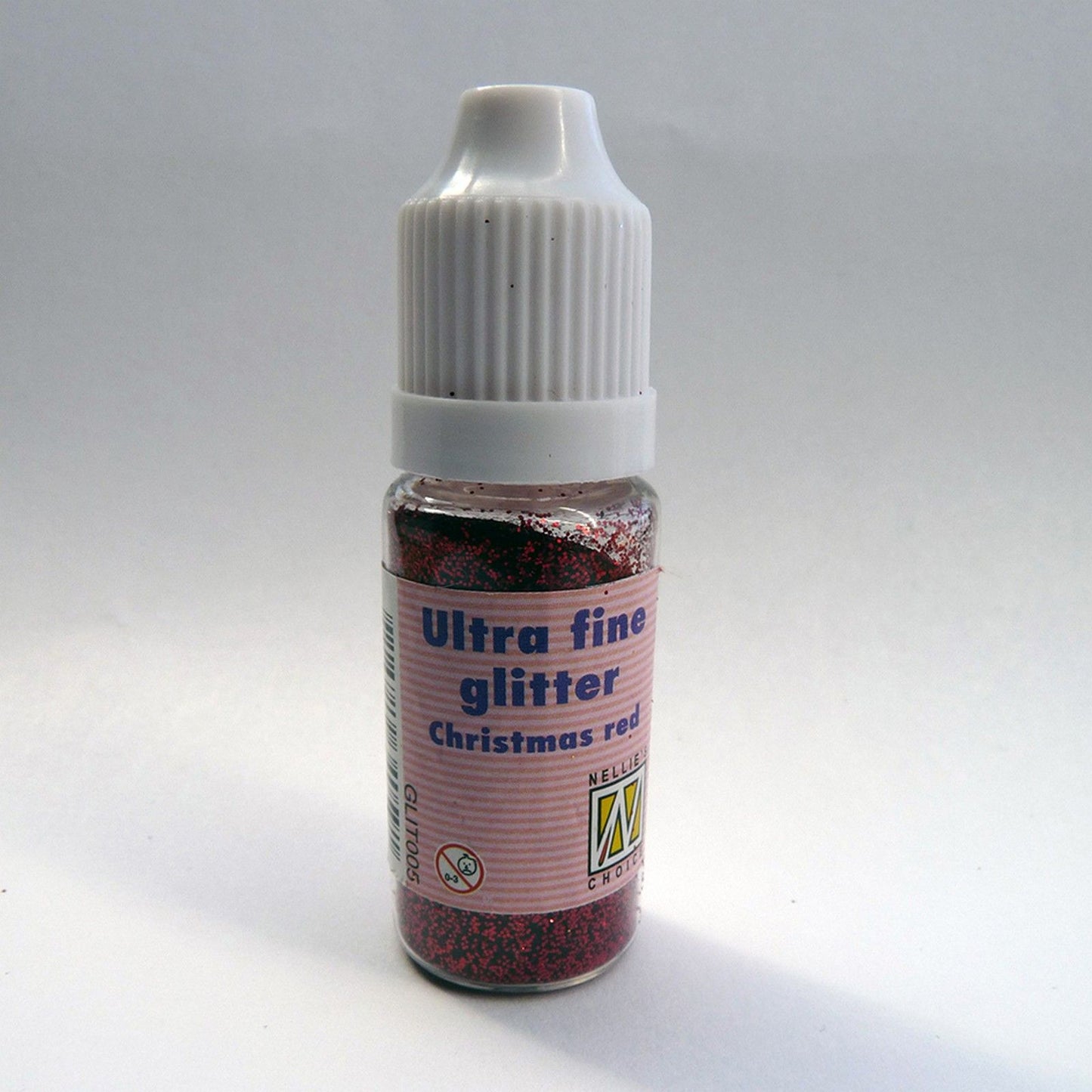 Nellie's choice • glitter ultra fine (bottle) darkred