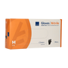 Abena poedervrije nitrile handschoenen maat medium 100 stuks zwart