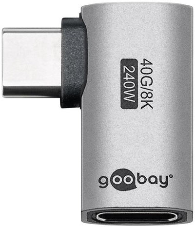 Enzo goobay usb-c adapter | male female | horizontaal | 90 graden adapter - 9550432