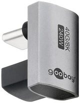 Enzo goobay usb-c adapter | male female | u vorm | 180 graden adapter - 9550436 - afbeelding 1
