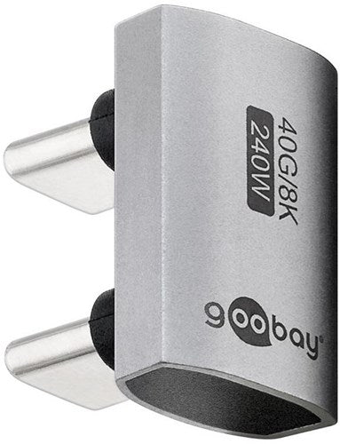 Enzo goobay usb-c adapter | male male | u vorm | 180 graden adapter - 9550437
