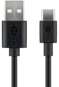 Enzo goobay usb-c laadkabel 3m zwart - 9550320