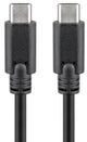 Enzo goobay usb-c - usb-c laadkabel 1m zwart - 9550204
