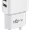 Enzo goobay usb lader haaks dubbel 2,4a wit - 9550150
