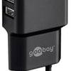 Enzo goobay usb lader haaks dubbel 2,4a zwart - 9550140