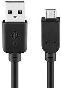 Enzo goobay usb-micro laadkabel 1m zwart - 9550350