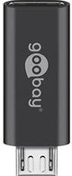 Enzo goobay usb-micro naar usb-c adapter zwart - 9550415