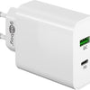 Enzo goobay usb + usb-c snellader 45w wit - 9550194