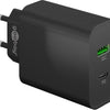 Enzo goobay usb + usb-c snellader 45w zwart - 9550193