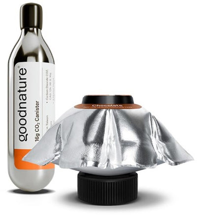 Gallagher goodnature 6 maanden navulpakket voor a24-chocolade | 1x co2-capsule | inclusief lokaaspomp - 483124