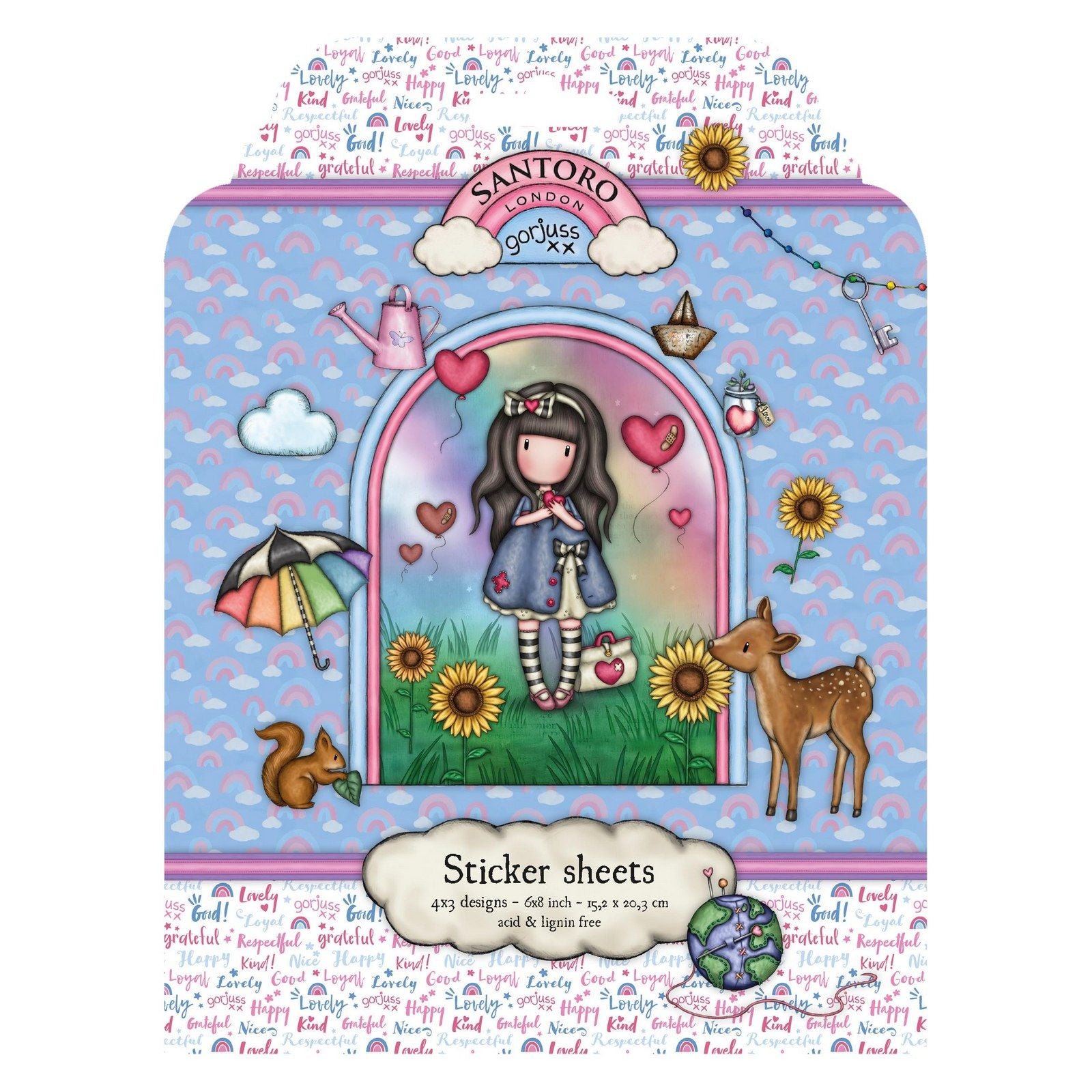Studio light • gorjuss be kind sticker sheets