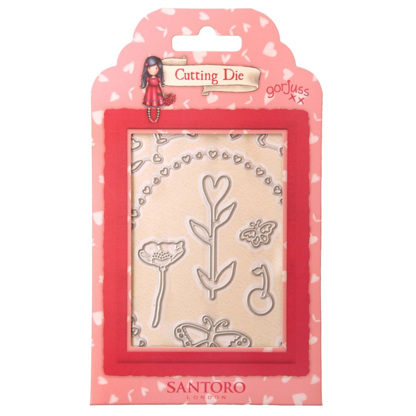 Studio light • gorjuss cutting die hearts, butterflies flowers