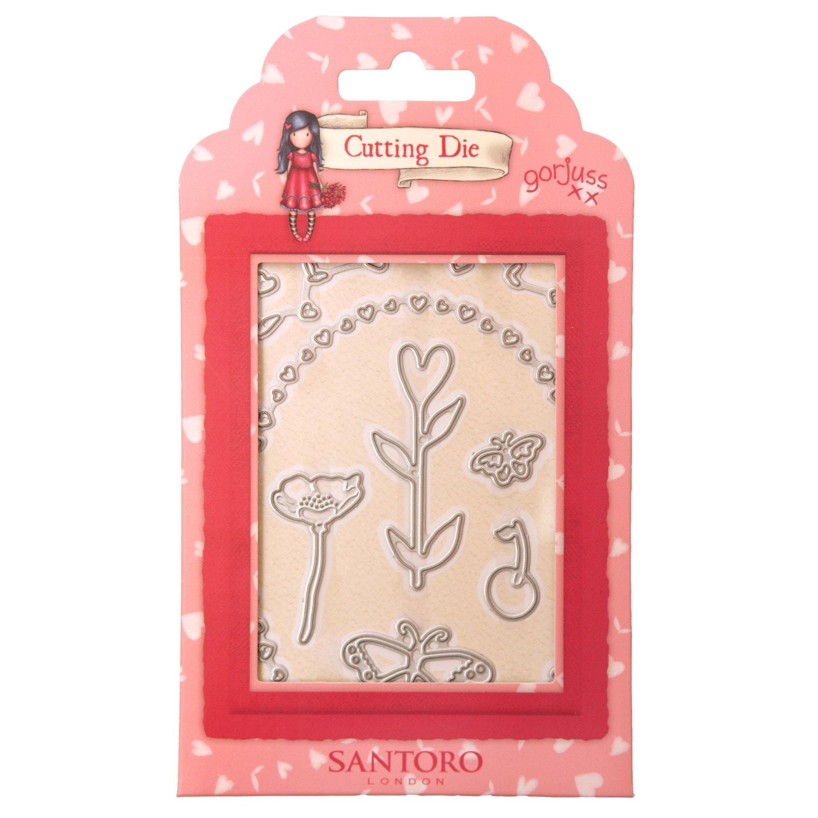 Studio light • gorjuss cutting die hearts, butterflies flowers