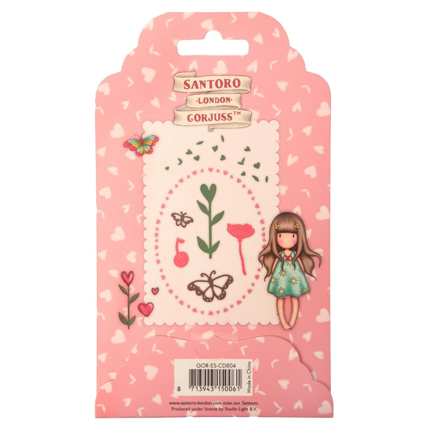Studio light • gorjuss cutting die hearts, butterflies flowers