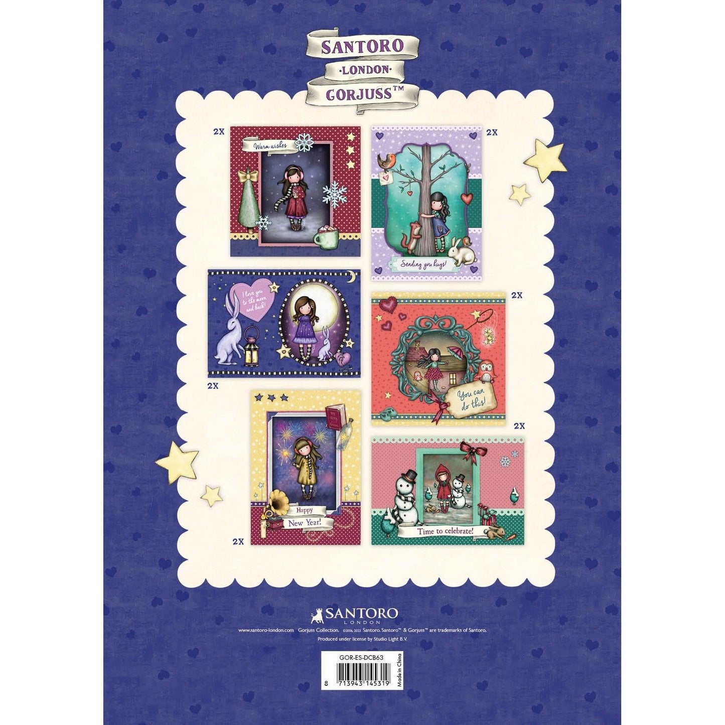 Studio light • gorjuss essentials die-cut block card making pad