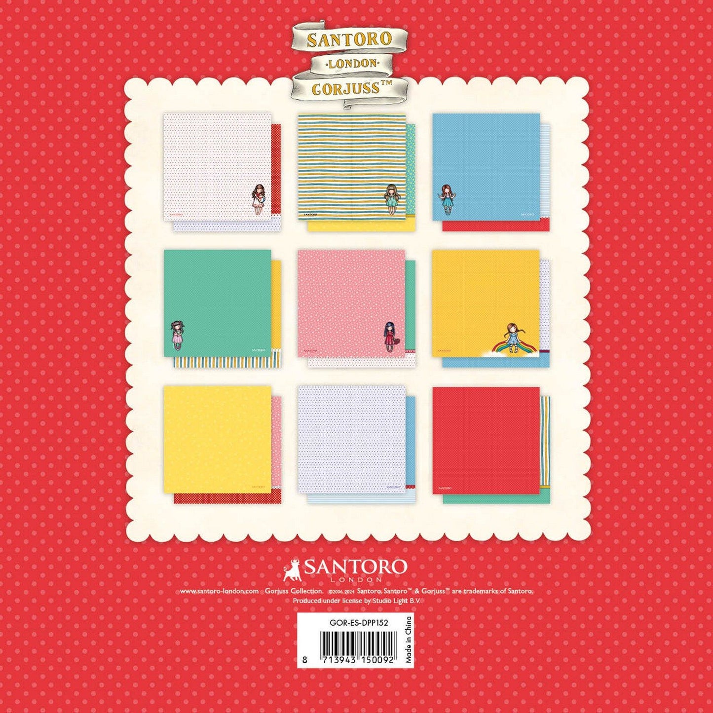 Studio light • gorjuss paper pad background 20.3x20.3cm
