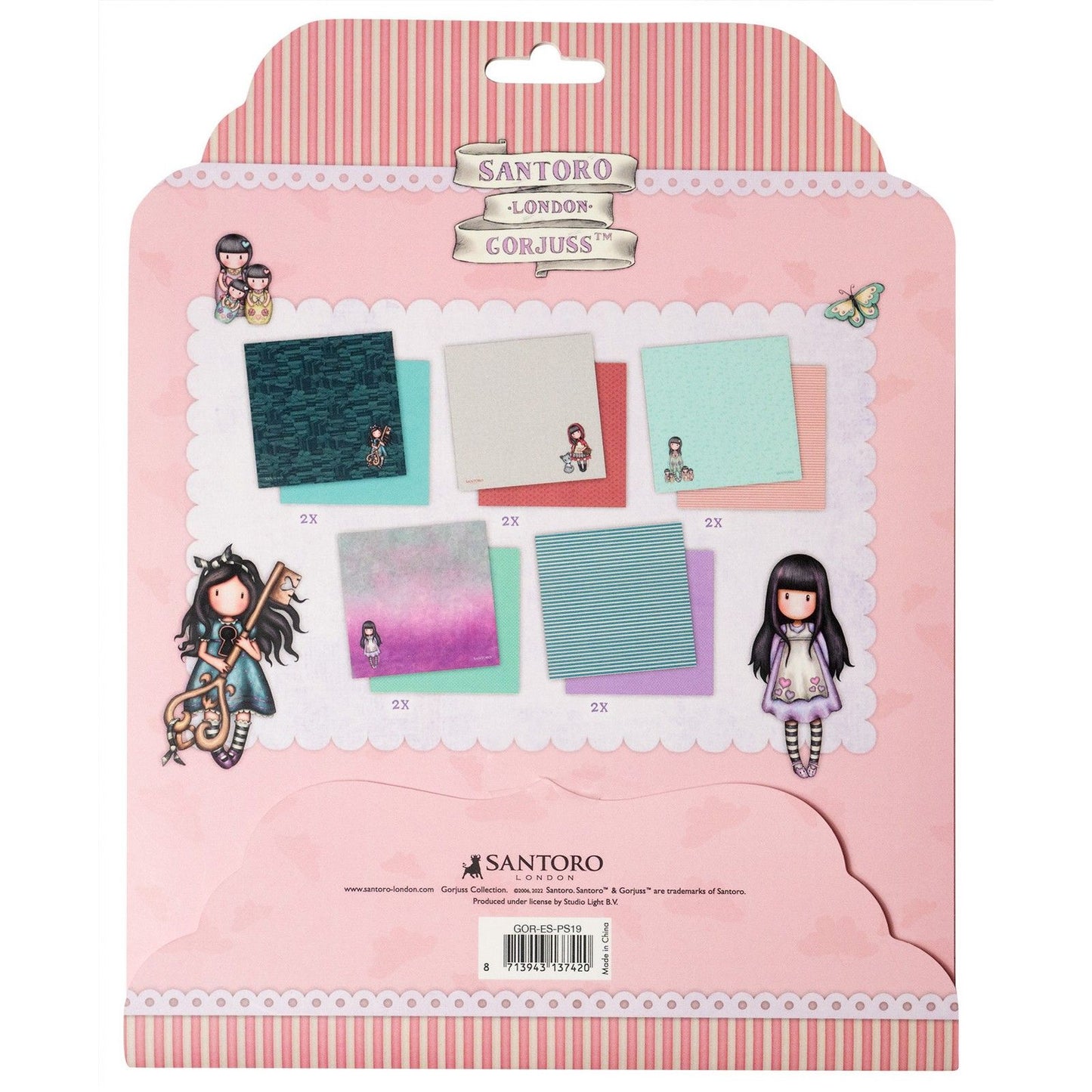 Studio light • gorjuss paper set 5x2 double-sided designs