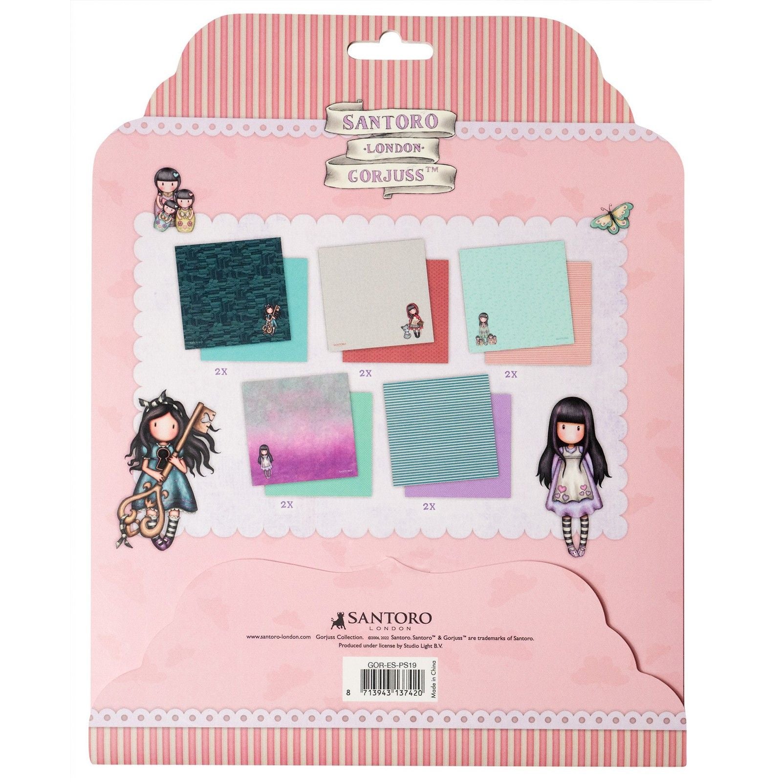 Studio light • gorjuss paper set 5x2 double-sided designs