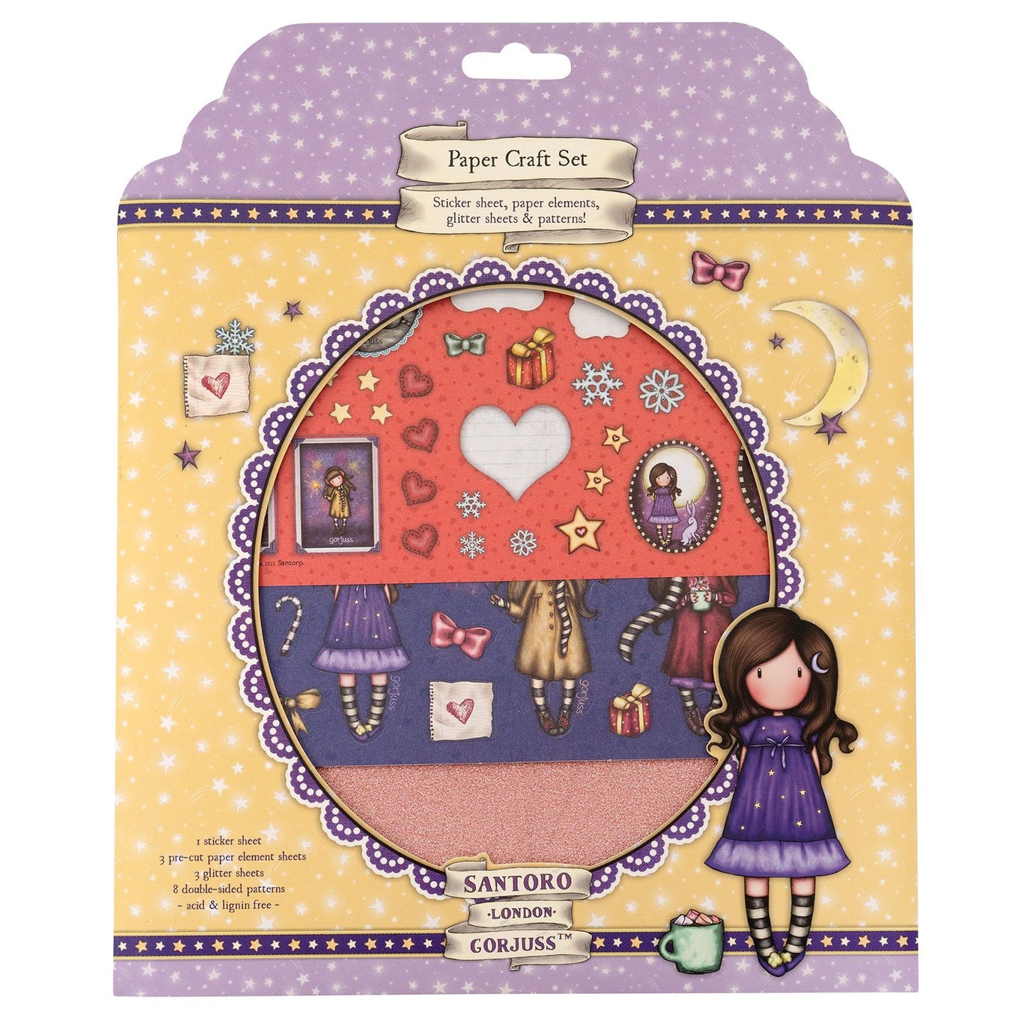 Studio light • gorjuss essentials craft set paper, stickers glitter