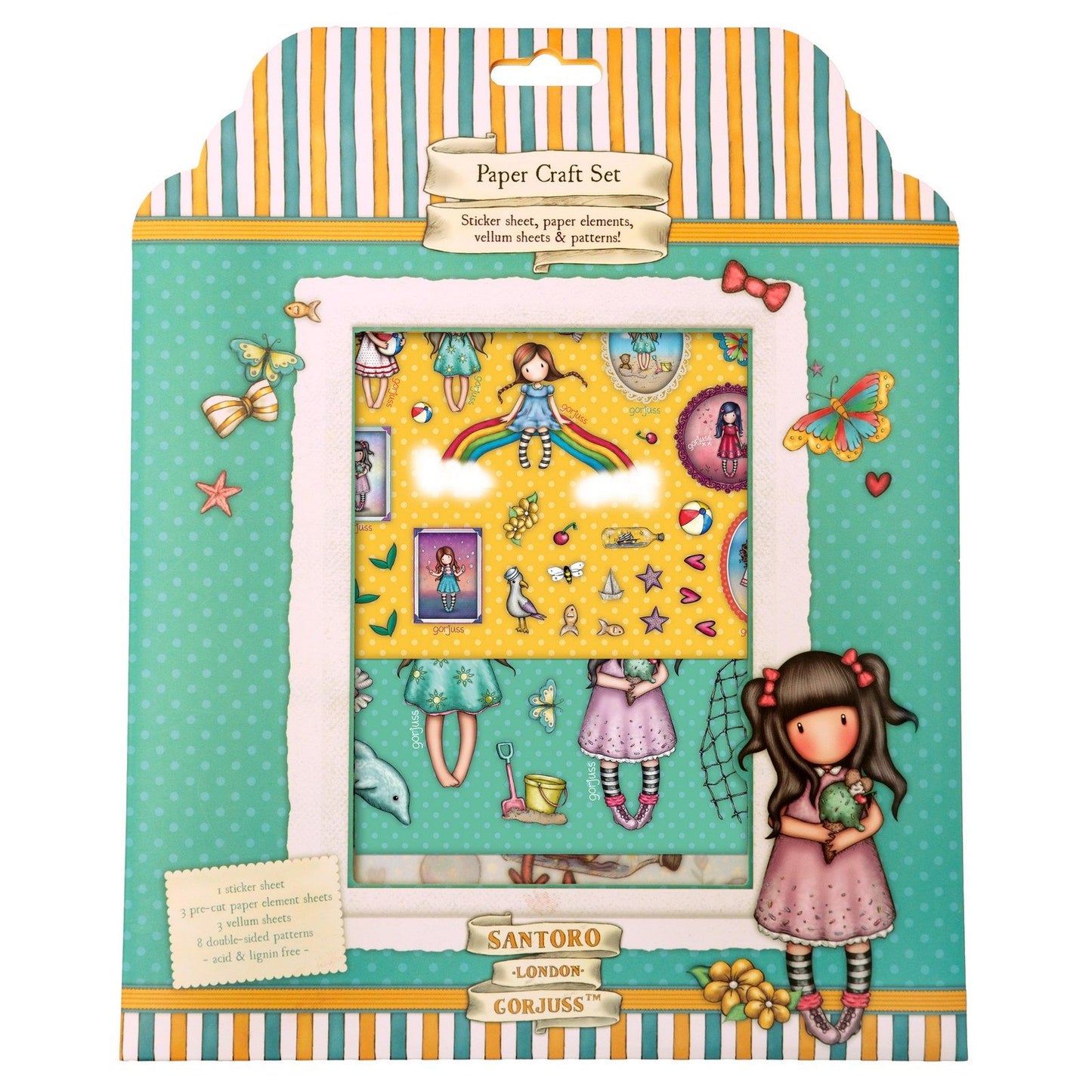 Studio light • gorjuss craft set paper, stickers vellum