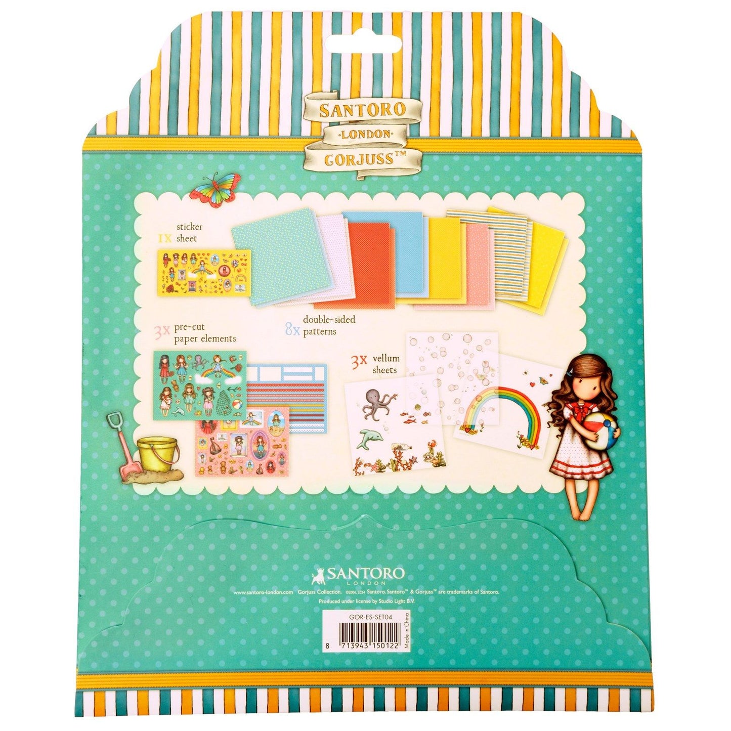 Studio light • gorjuss craft set paper, stickers vellum