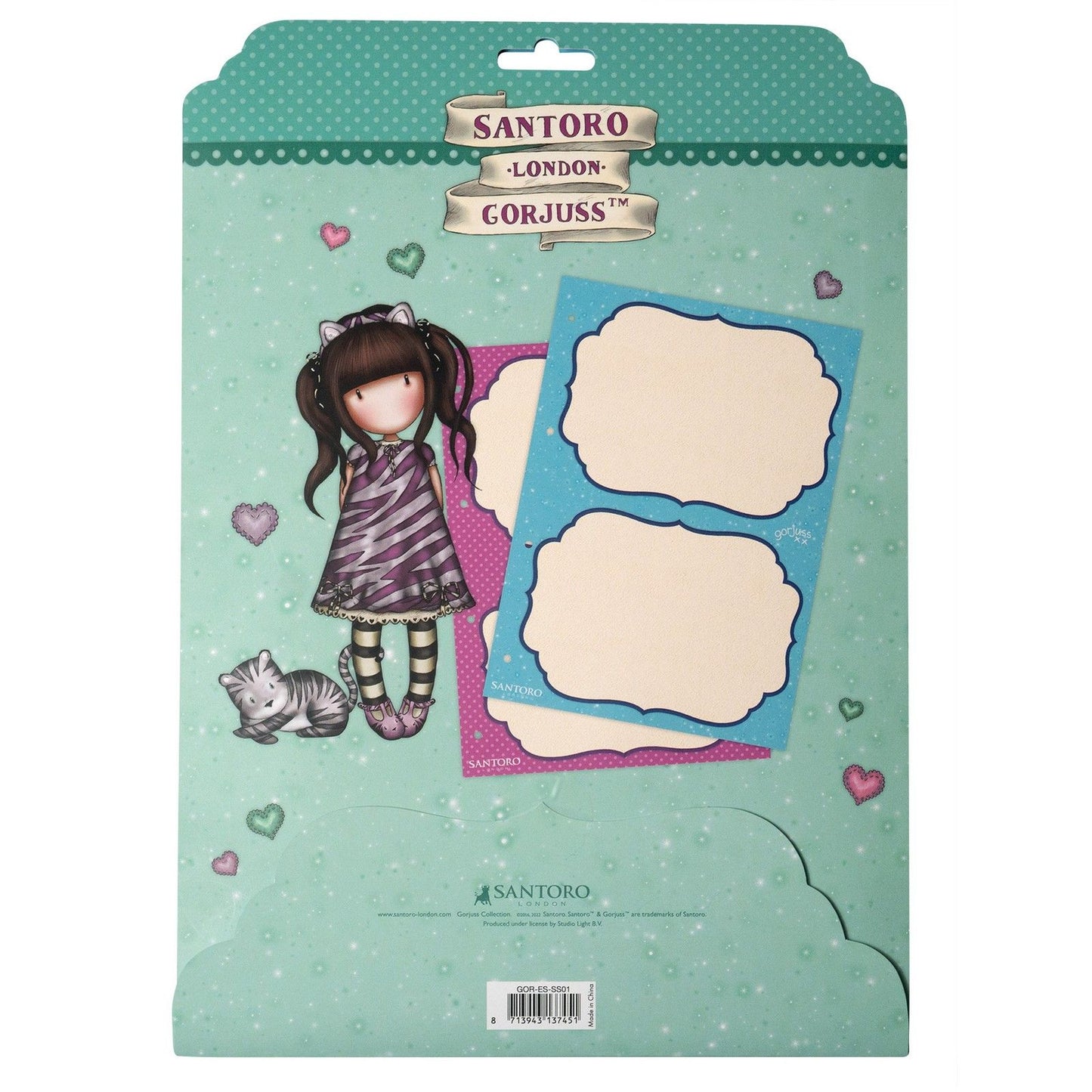 Studio light • gorjuss storage sheet for large cling stamps