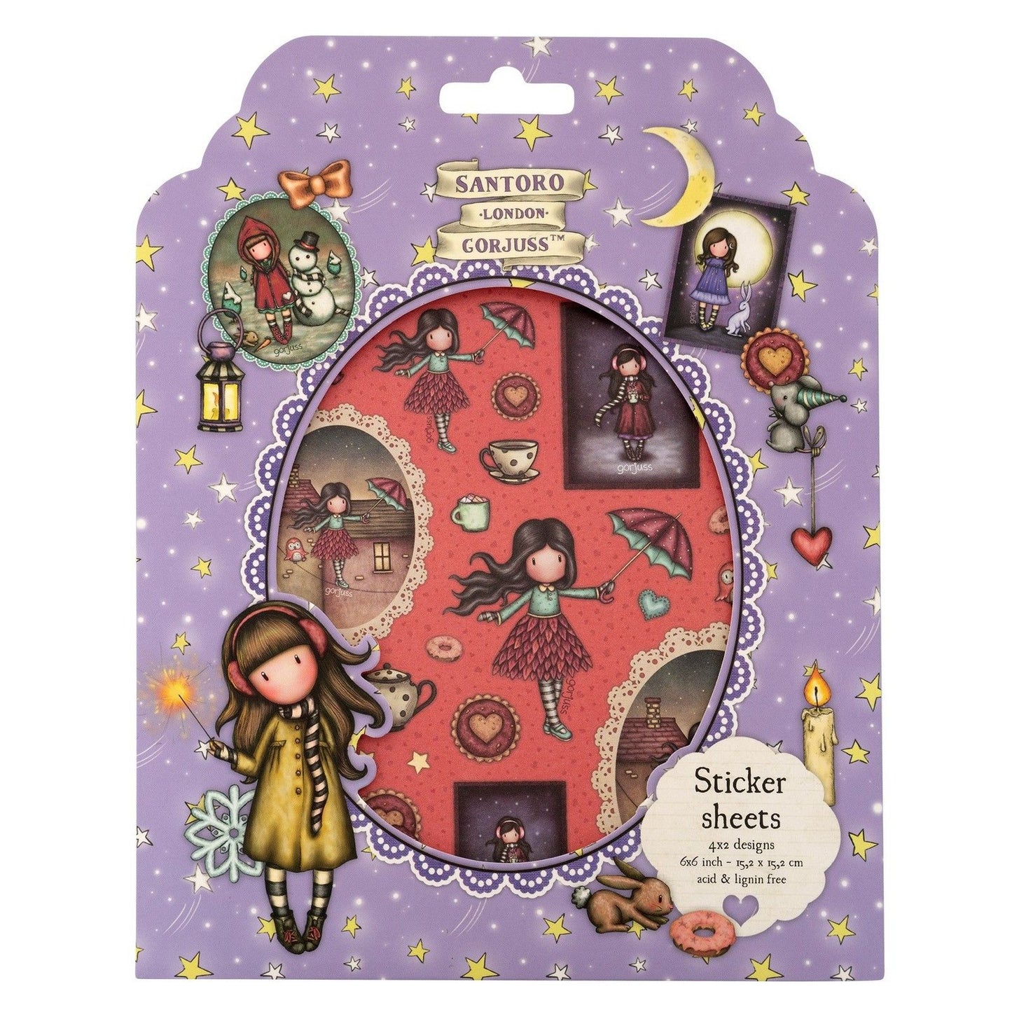 Studio light • gorjuss essentials sticker sheets 4x2 designs