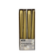 Gotische kaars goud 245 24mm 4 stuks