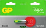 Gp 8-multipack aaa batterij alkaline lr03 24a - afbeelding 1