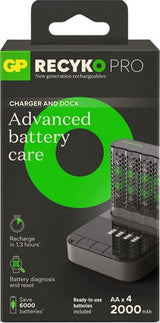 Gp batterijlader usb 1,3h met 4x2100ma aa batterij - 3503077 - afbeelding 1