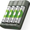Gp batterijlader usb 3h met 4x2100ma aa batterij | promo - a3503062