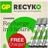 Gp batterijlader usb 3h met 4x2100ma aa batterij | promo - a3503062