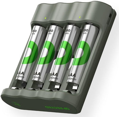 Gp batterijlader | usb 3h met 4x850ma aaa batterij | promo - a3503060