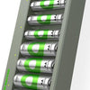 Gp batterijlader usb 6h met 4xaaa en 4xaa batterij - 3503068