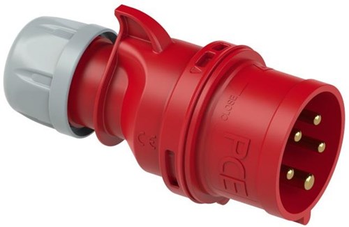 Gp cee 5p 16a 400v stekker rood - 6313156