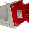 Gp cee 5p 32a 400v opb wcd rood met pennen - 6315177