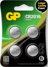 Gp cr2016 lithium 3volt blister 4 3212335 - afbeelding 1