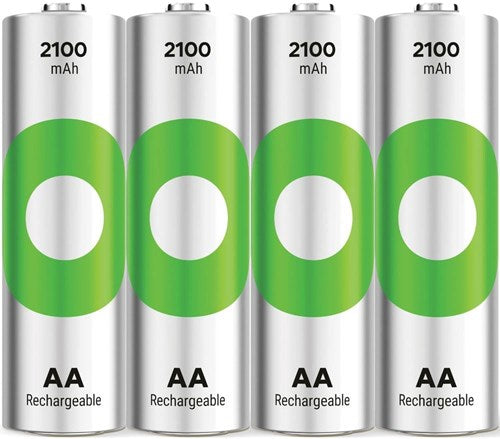 Gp oplaadbare aa-batterijen 2100mah nimh 4pk
