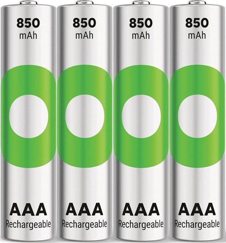Gp oplaadbare aaa-batterijen 850mah nimh 4pk
