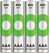 Gp oplaadbare aaa-batterijen 850mah nimh 4pk - afbeelding 2