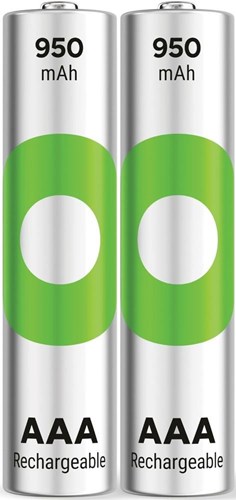 Gp nimh oplaadbare batterij aaa 950ma blister(2) - 3311420